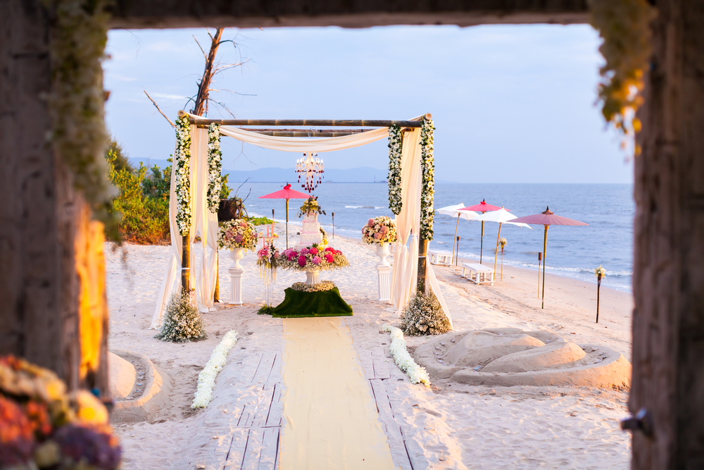 wedding location at beach